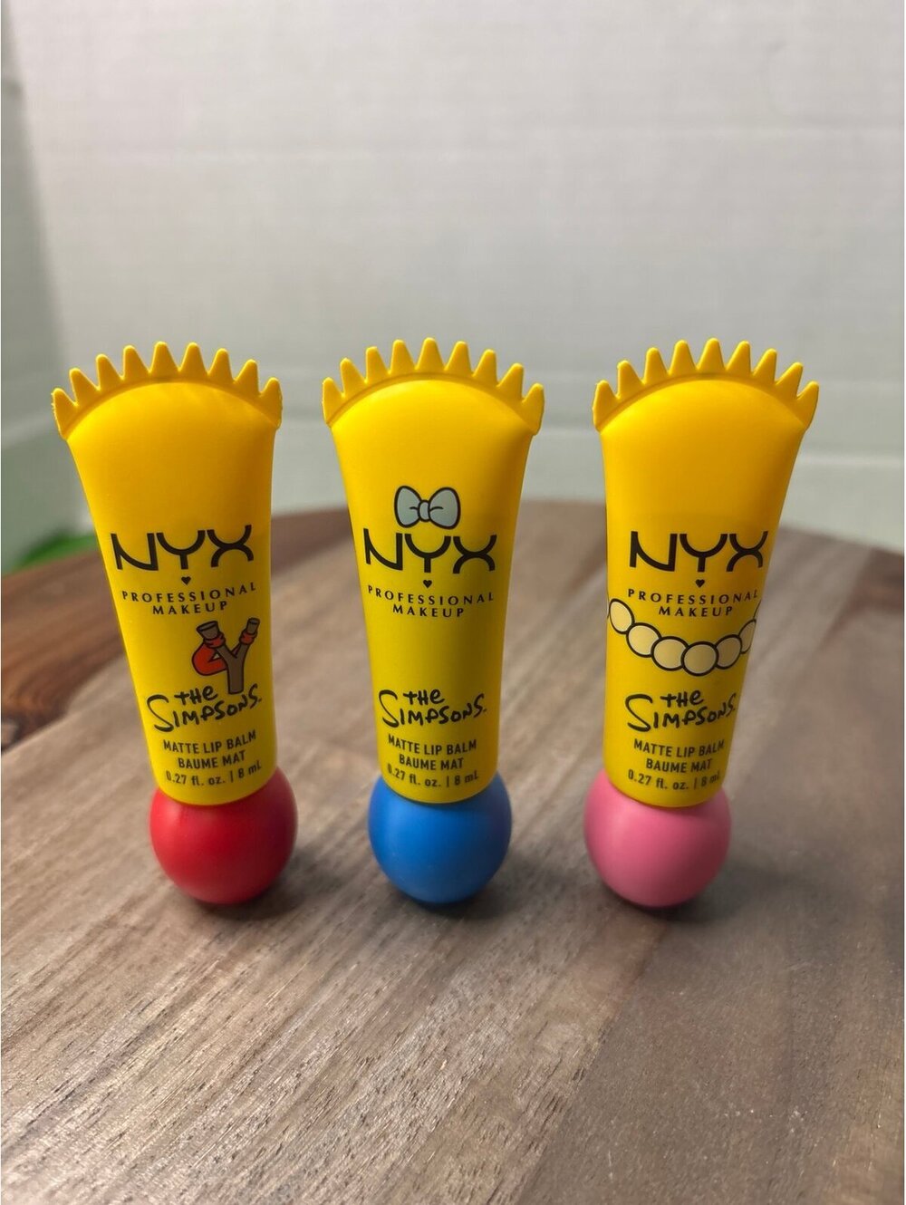 limited-edition NYX Professional Makeup x The Simpsons Smushy Matte Lip Balm